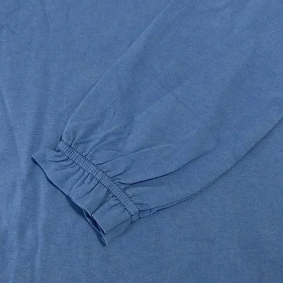 Crewcuts Girls' Ruffle‎ Long-Sleeve T-shirt Amalfi Blue Size L - Picture 8 of 9